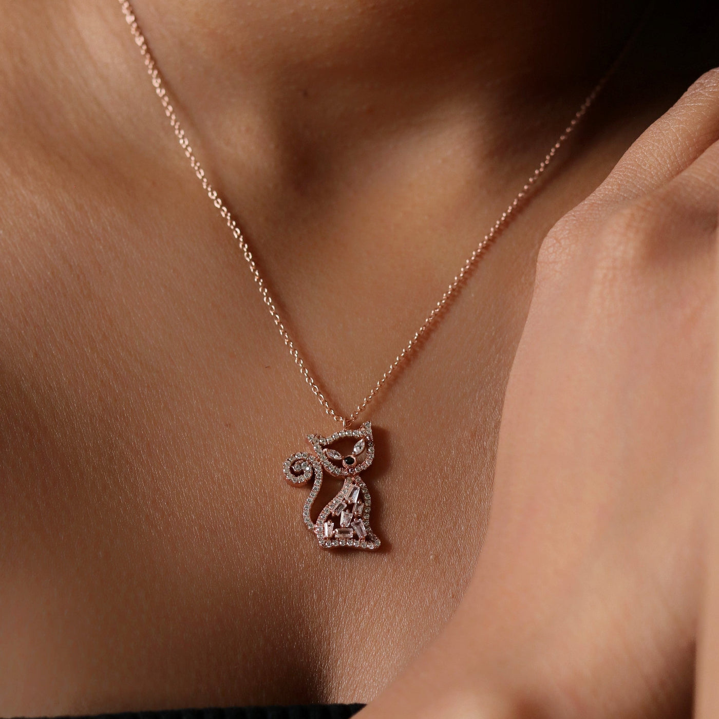 Purrfect Cat Sterling Silver Pendant