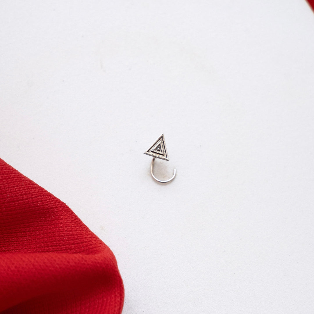 Triangle Sterling Silver Nosepin