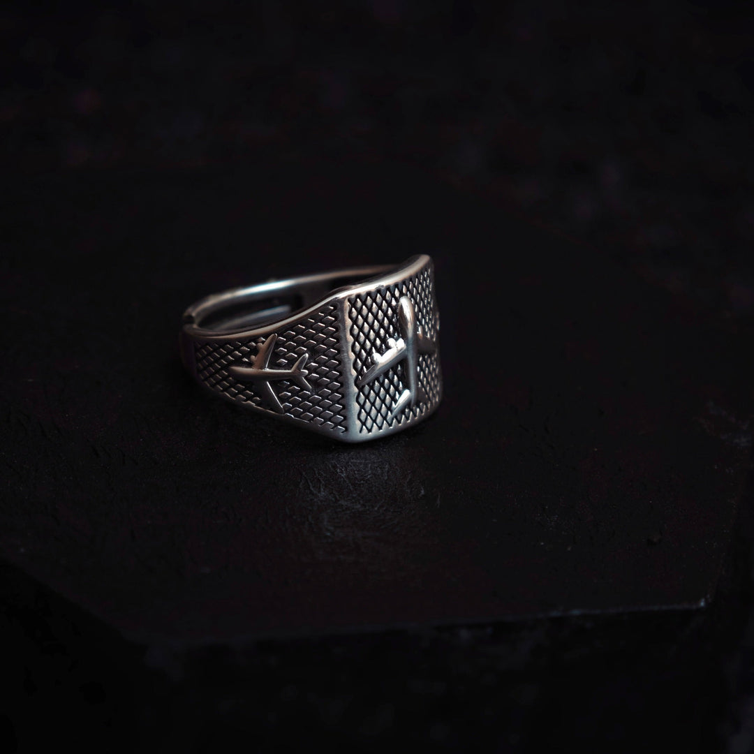 Airplane Sterling Silver Ring For Him