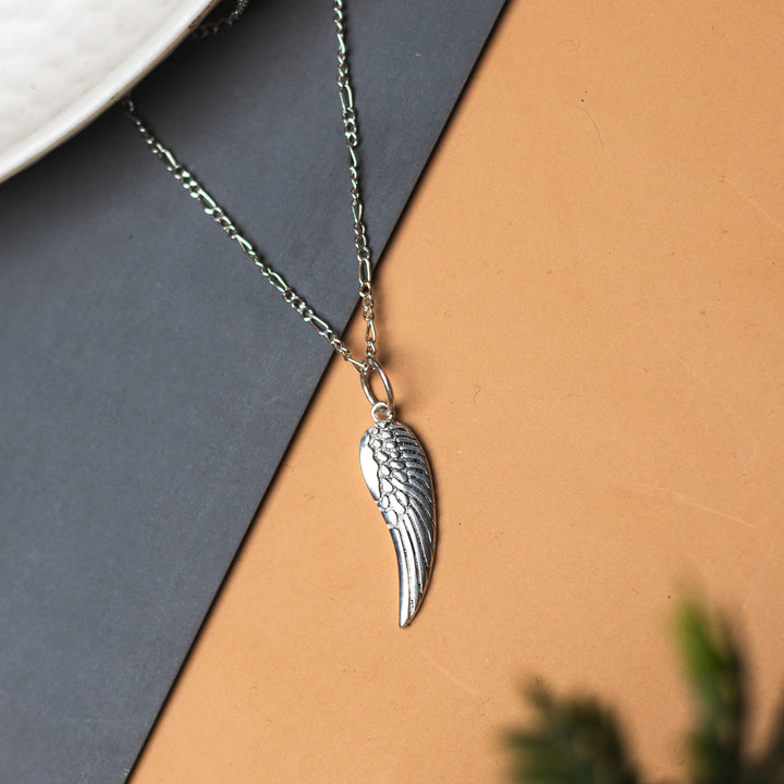Lucifer's Wing Sterling Silver Necklace For Him