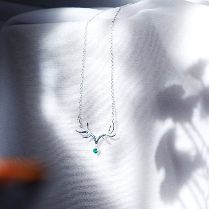 Reindeer Sterling Silver Necklace