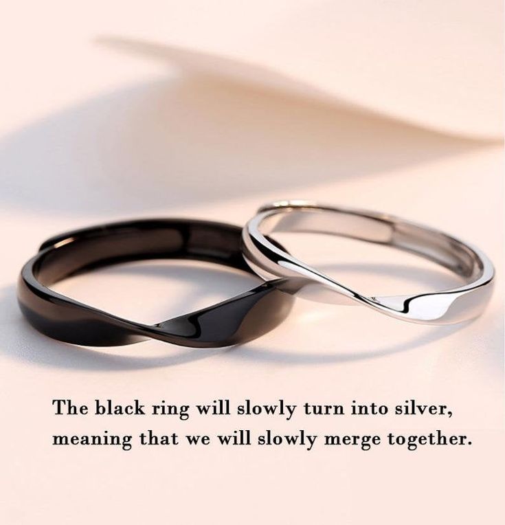 Eternity Promise Sterling Silver Mobius Couple Rings